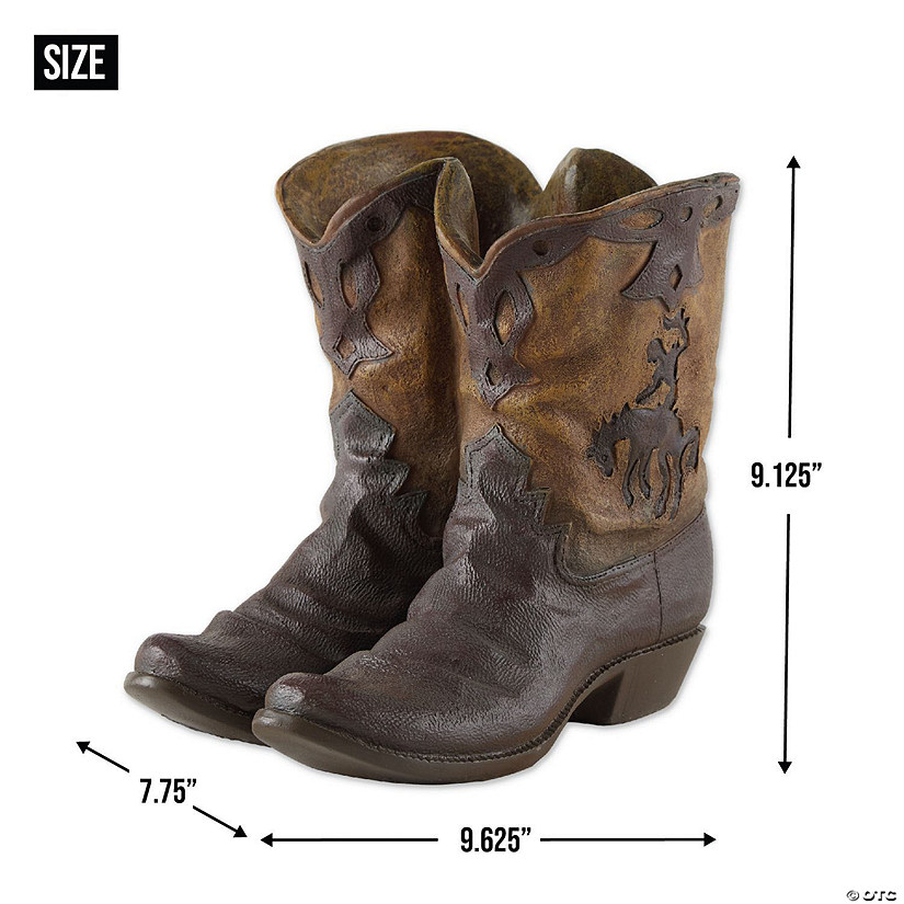 Cowboy Boots Planter 9.62X7.75X9.12" Image