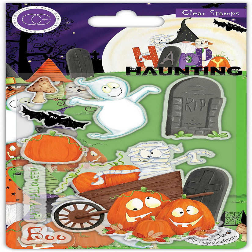 Craft Consortium Happy Haunting Stamp Set  Pumpkins Image