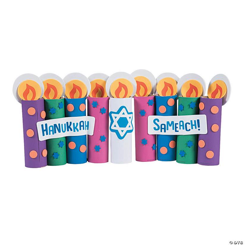 Craft Roll Hanukkah Candle Craft Kit Image