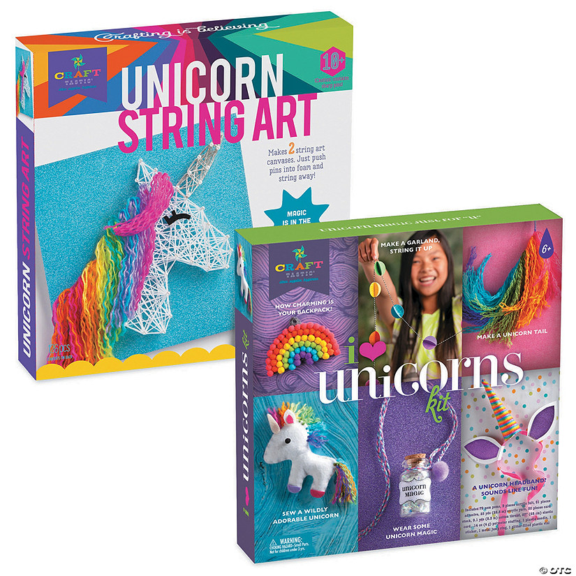 Craft-tastic I Love Unicorns & Unicorn String Art Image