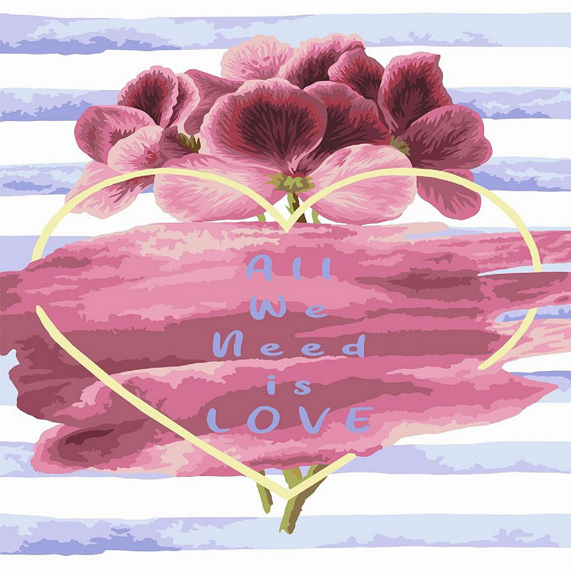 Crafting Spark - Painting by Numbers kit Crafting Spark All we need is love T009 19.69 x 15.75 in Image