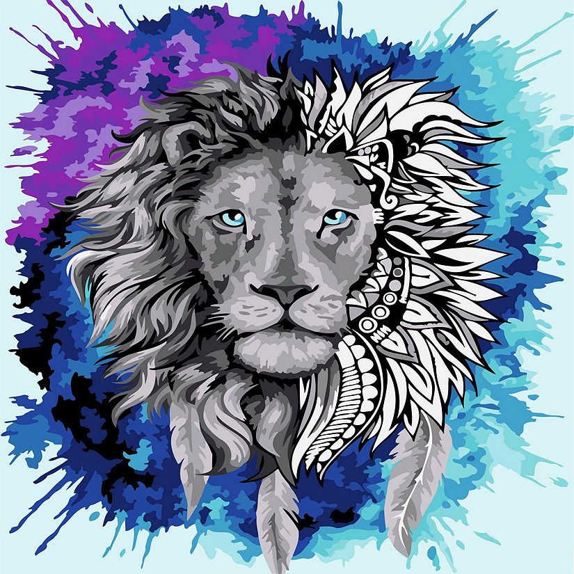 Crafting Spark - Painting by Numbers kit Crafting Spark Lion R024 19.69 x 15.75 in Image