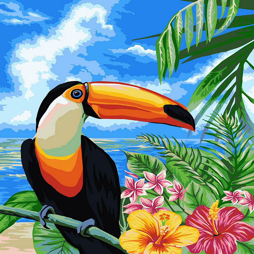 Crafting Spark - Painting by Numbers kit Crafting Spark Toucan H080 19.69 x 15.75 in Image