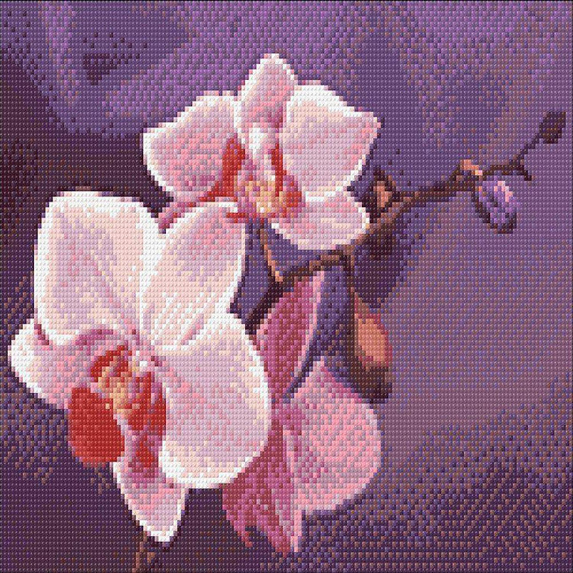 Crafting Spark (Wizardi) - Branch of Orchids WD038 14.9 x 10.6 inches Wizardi Diamond Painting Kit Image