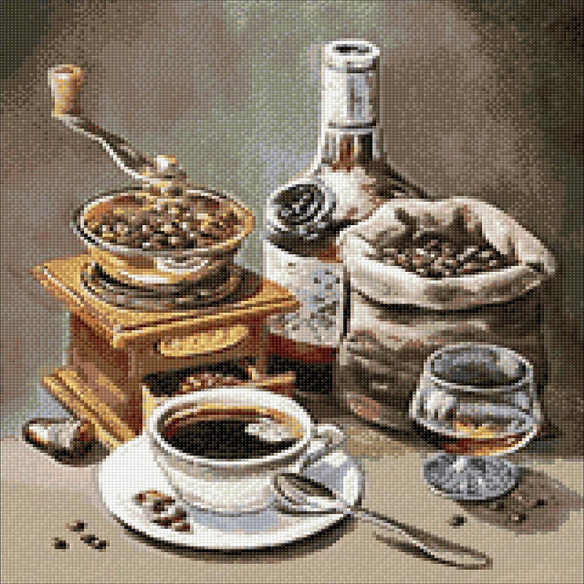 Crafting Spark (Wizardi) - Coffee Time CS2553 7.9 x 7.9 inches Crafting Spark Diiamond Painting Kit Image