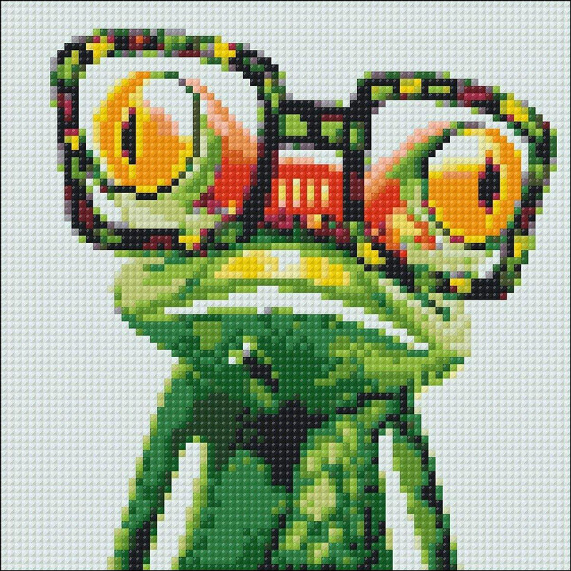 Crafting Spark (Wizardi) - Colorful Frog CS2373 7.9 x 7.9 inches Crafting Spark Diamond Painting Kit Image