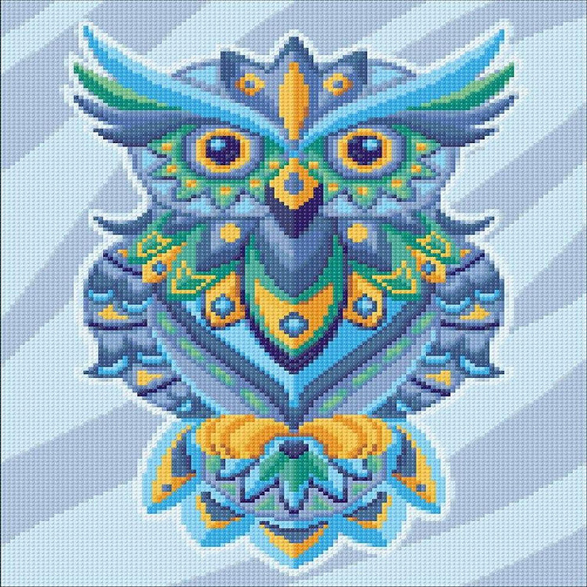 Crafting Spark (Wizardi) - Colorful Owl CS2544 11.8 x 15.7 inches Crafting Spark Diamond Painting Kit Image