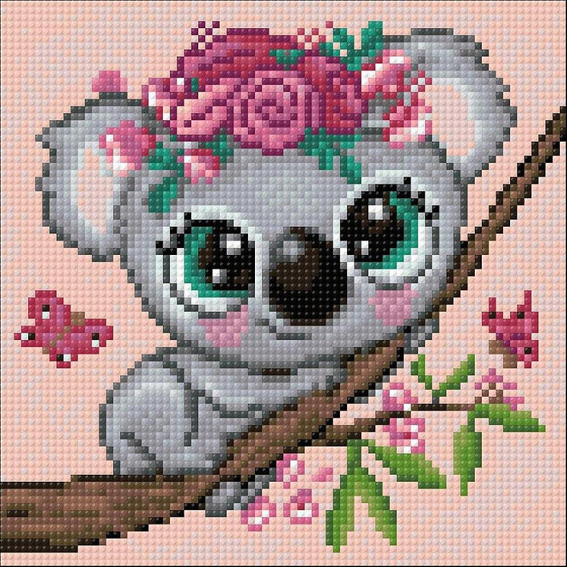 Crafting Spark (Wizardi) - Little Koala CS2529 7.9 x 7.9 inches Crafting Spark Diamond Painting Kit Image