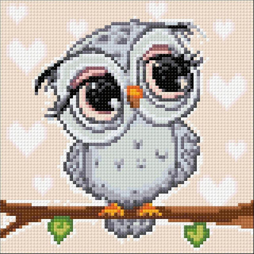 Crafting Spark (Wizardi) - Little Owl CS2711 7.9 x 7.9 inches Crafting Spark Diamond Painting Kit Image