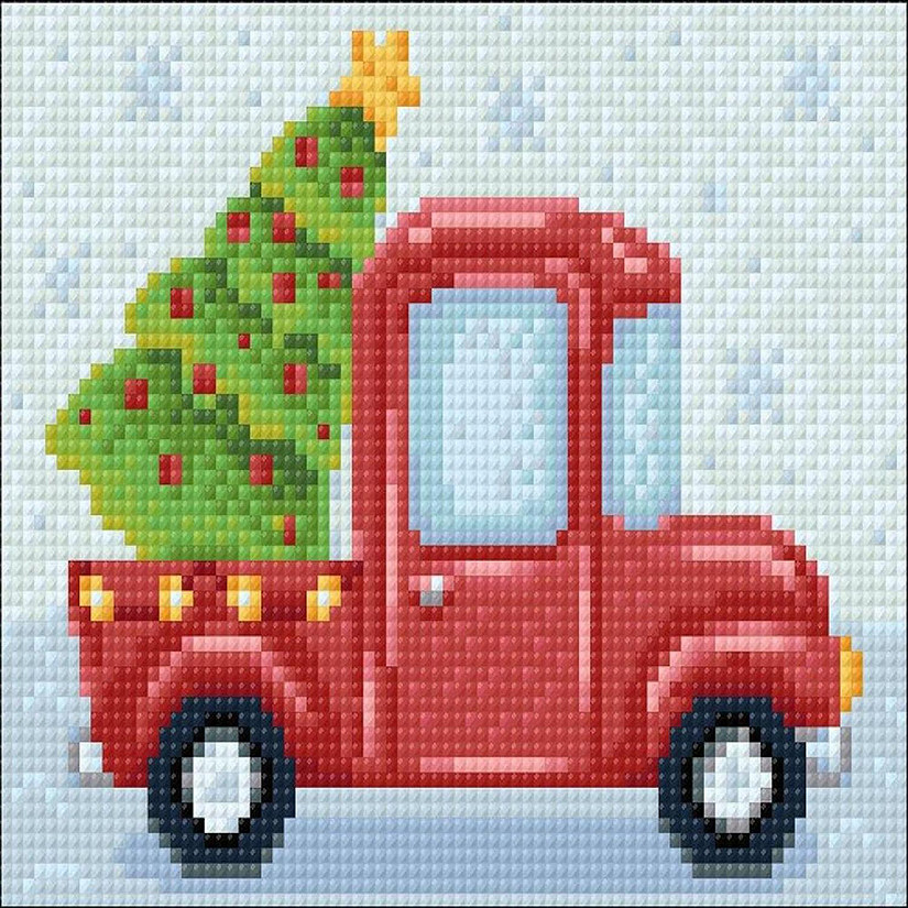 Crafting Spark (Wizardi) - New Year Lorry CS2693 7.9 x 5.9 inches Crafting Spark Diamond Painting Kit Image