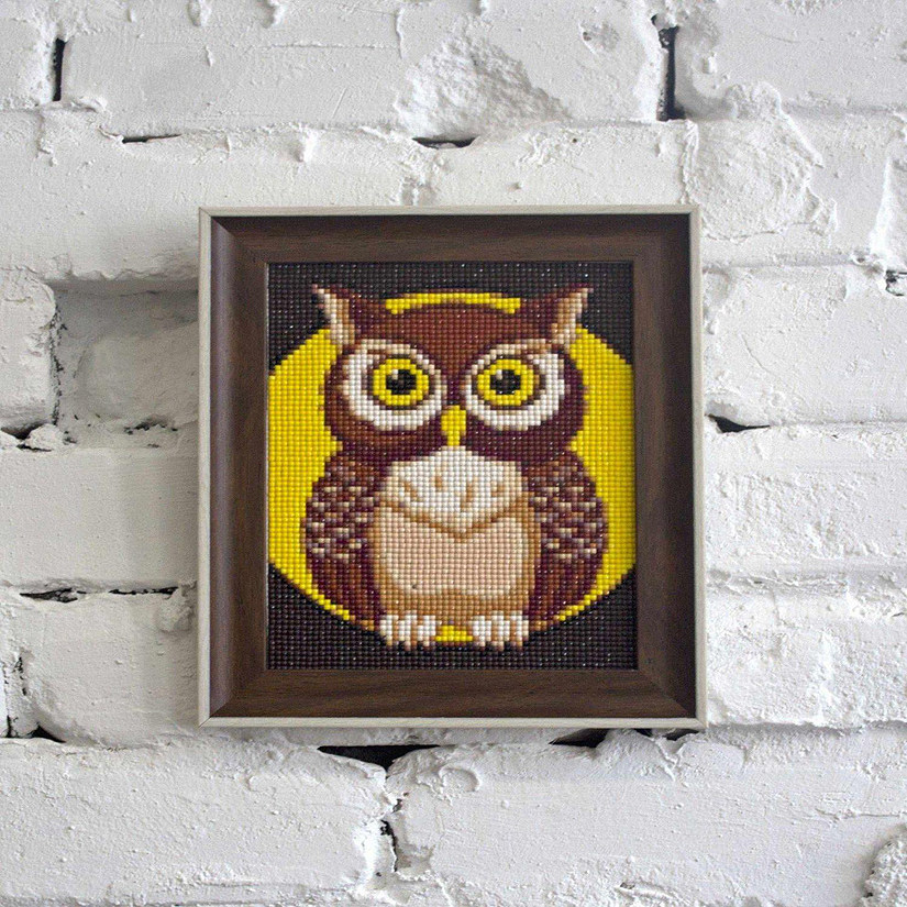 Crafting Spark (Wizardi) - Night Owl WD308 5.9 x 7.9 inches Wizardi Diamond Painting Kit Image