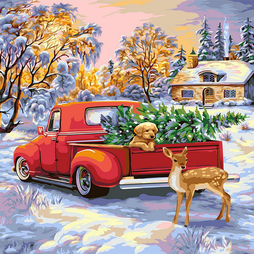 Crafting Spark (Wizardi) - Painting by Numbers kit Crafting Spark Christmas Time L034 19.69 x 15.75 in Image