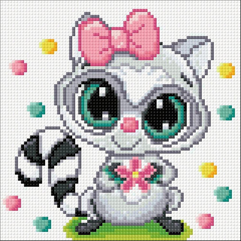 Crafting Spark (Wizardi) - Racoon CS2705 5.9 x 7.9 inches Crafting Spark Diamond Painting Kit Image
