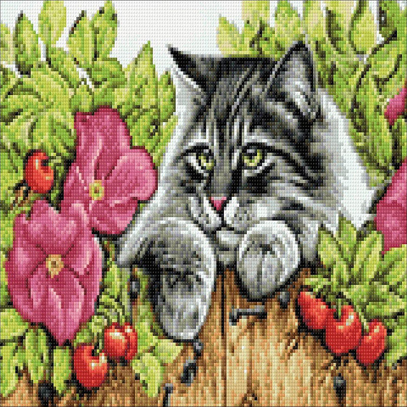 Crafting Spark (Wizardi) - Rose Hedge CS2425 15.8 x 11.8 inches Crafting Spark Diamond Painting Kit Image