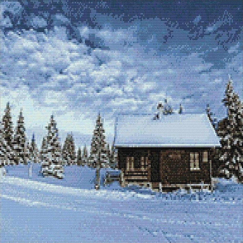 Crafting Spark (Wizardi) - Valley of Snow WD106 18.9 x 14.9 inches Wizardi Diamond Painting Kit Image