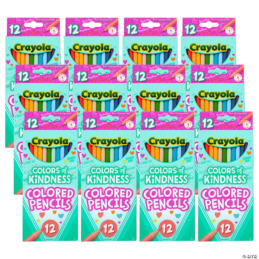 Crayola Colors of Kindness Colored Pencils, 12 Per Pack, 12 Packs Image