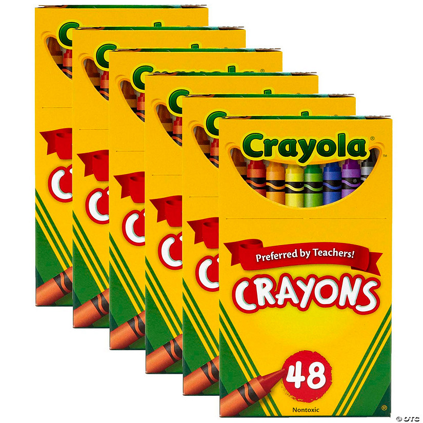 Crayola Crayons, Regular Size, 48 Per Box, 6 Boxes Image