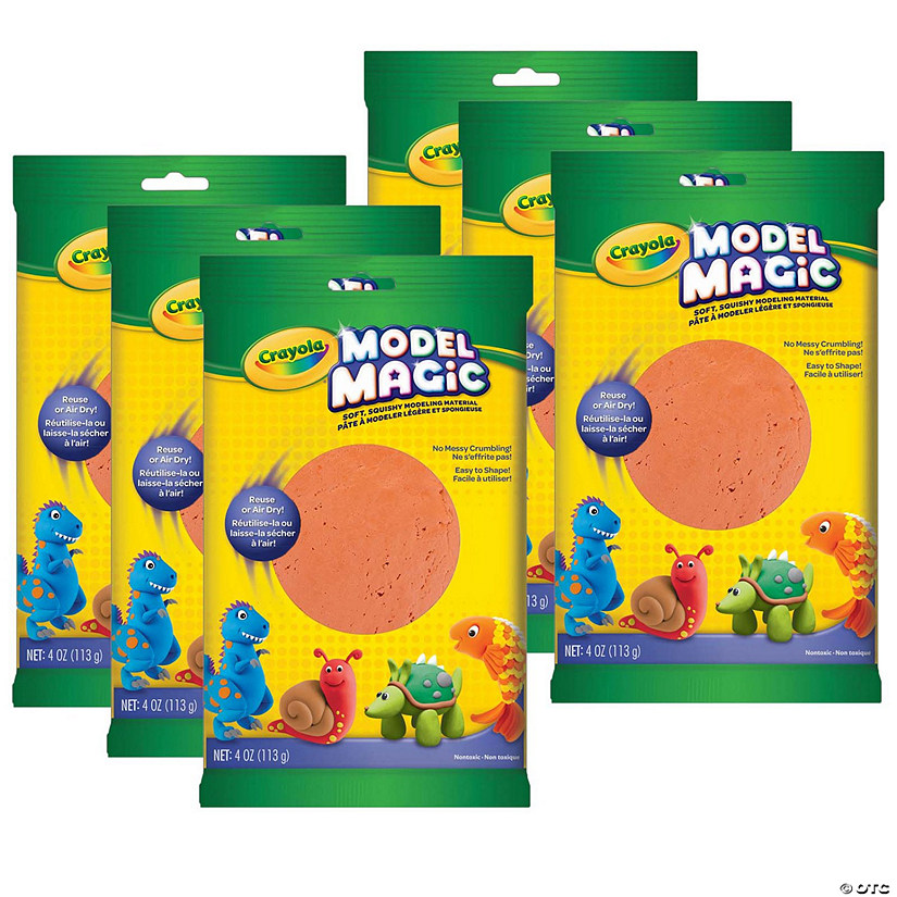 Crayola Model Magic Modeling Compound, Terra Cotta, 4 oz. Per Pack, 6 Packs Image