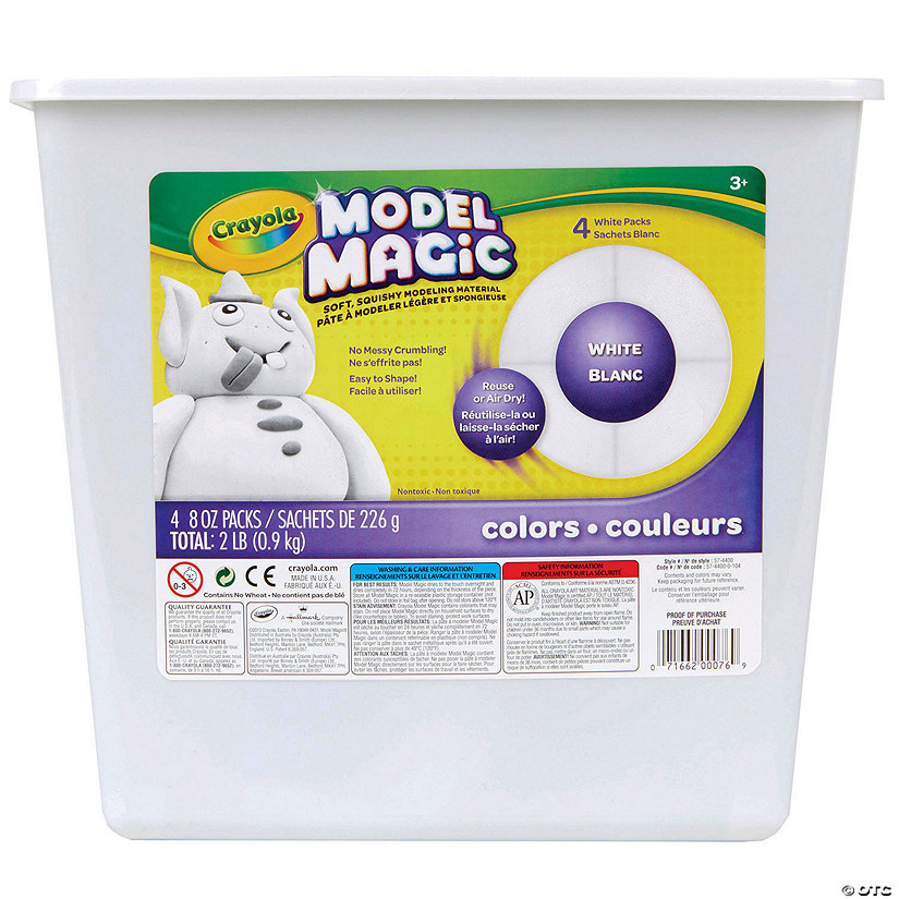 Crayola Model Magic Modeling Compound, White, 2 lb. Tub Image