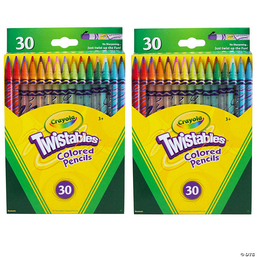 Crayola Twistables Colored Pencils 30 Per Box, 2 Boxes Image