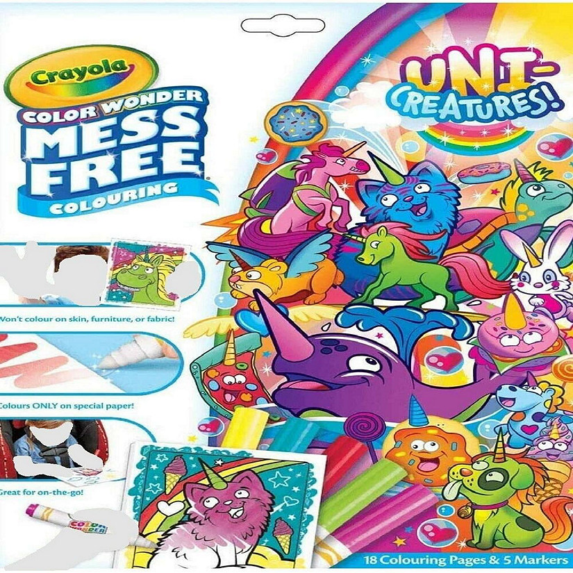 Crayola Uni-creatures Wonder Pages, Mess Free Coloring Pages & Markers, Image