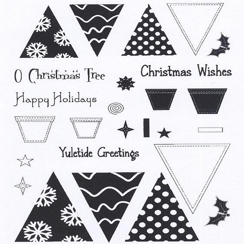 Creative Expressions Clear Stamp Set  O Christmas Tree Image