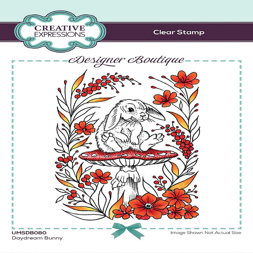 Creative Expressions Designer Boutique Collection Daydream Bunny A6 Clear Stamp Set Image