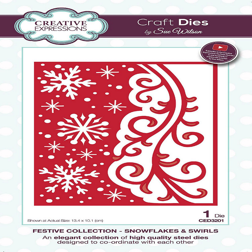 Creative Expressions Dies by Sue Wilson Festive Snowflakes  Swirls Image