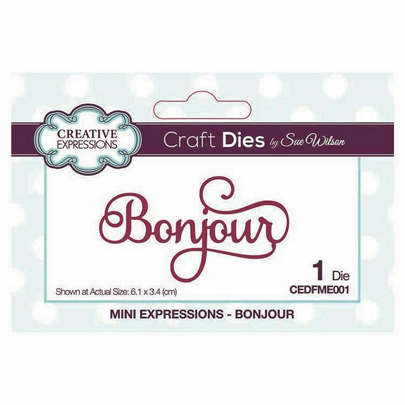 Creative Expressions Dies by Sue Wilson Mini Expressions Collection Bonjour Image