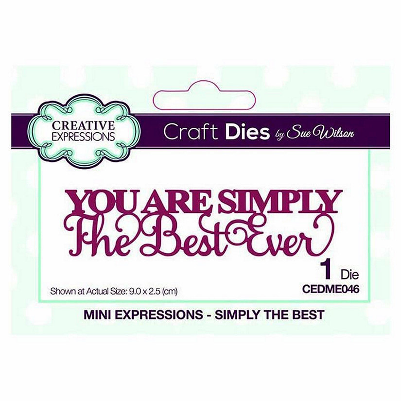 Creative Expressions Dies by Sue Wilson Mini Expressions Collection Simply The Best Image