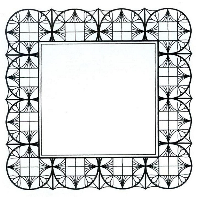 Creative Expressions Foam Mounted Cling Stamps  Geometric Square Image