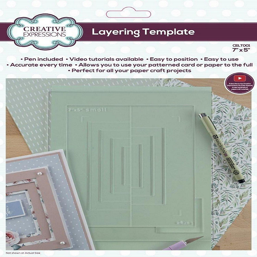 Creative Expressions Layering Template 7 in x 5 in Image