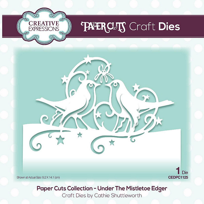 Creative Expressions Paper Cuts Edger Under the Mistletoe Craft Die Image