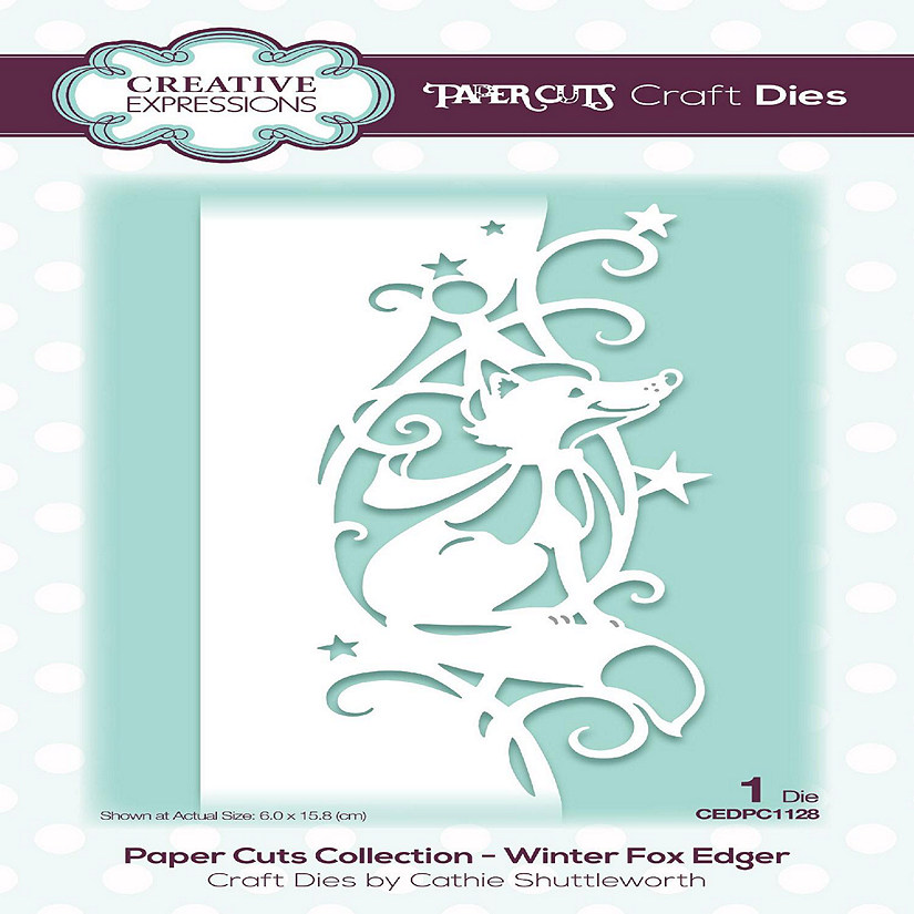 Creative Expressions Paper Cuts Edger Winter Fox Craft Die Image