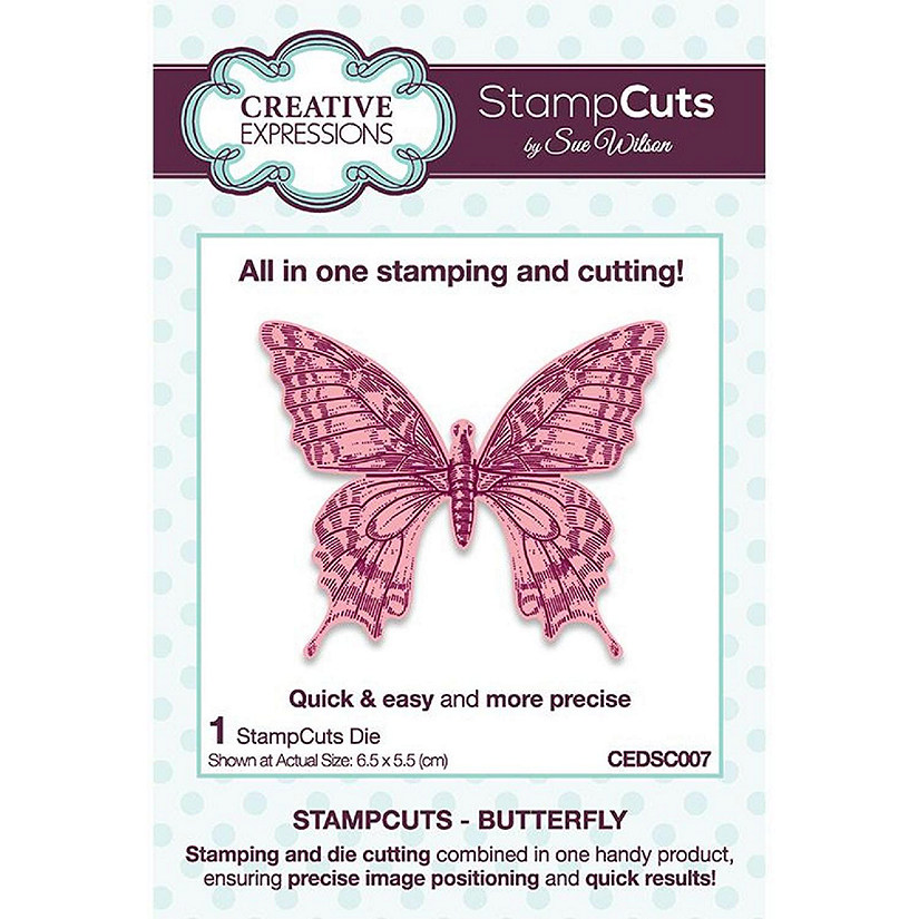 Creative Expressions Sue Wilson Butterfly StampCuts Die Image
