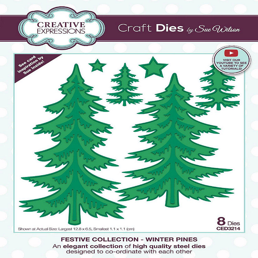 Creative Expressions Sue Wilson Winter Pines Craft Die Image