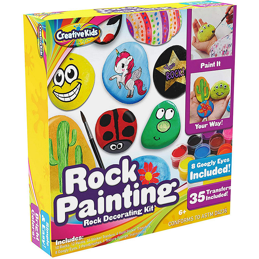Creative Kids Rock Painting Outdoor Activity Kit for Kids Image