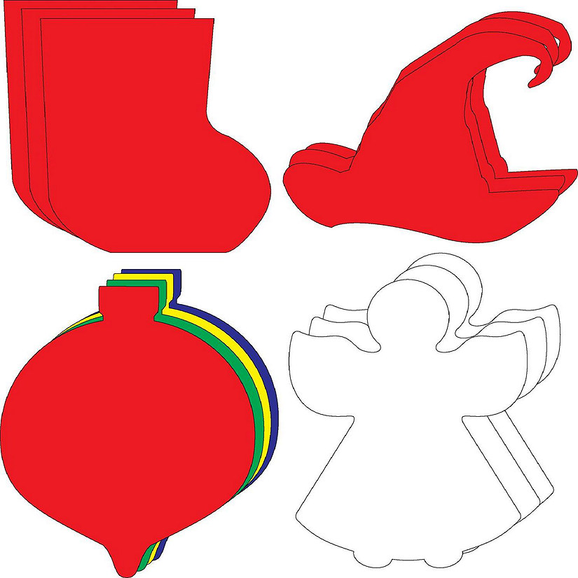Creative Shapes Etc.  -  Small Cut-out Set - Christmas Image