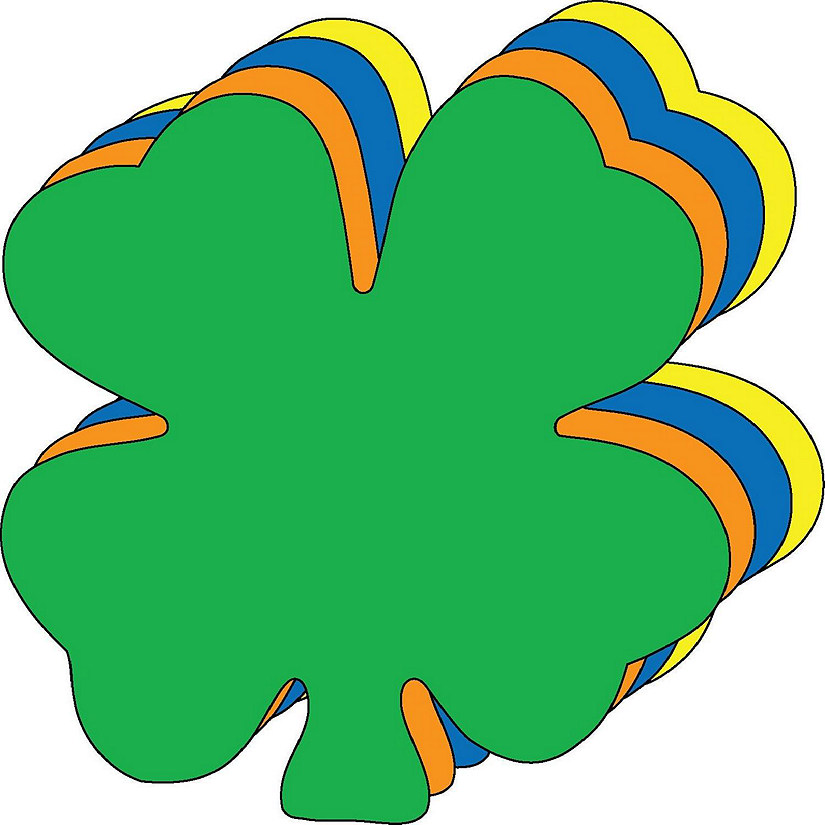 Creative Shapes Etc. - Die-cut Magnetic - Large Assorted Four Leaf Clover Image