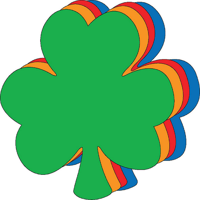 Creative Shapes Etc. - Die-cut Magnetic - Small Assorted Color Shamrock Image