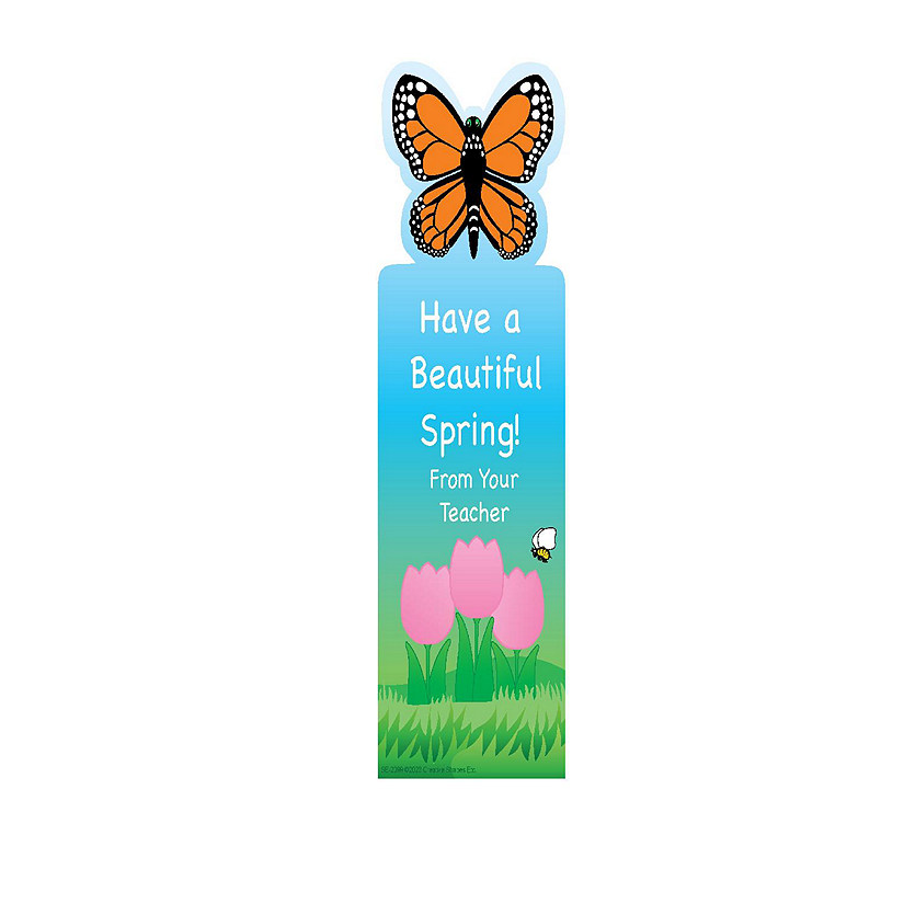 Creative Shapes Etc. - "From Your Teacher" Bookmarks - Beautiful Spring Image