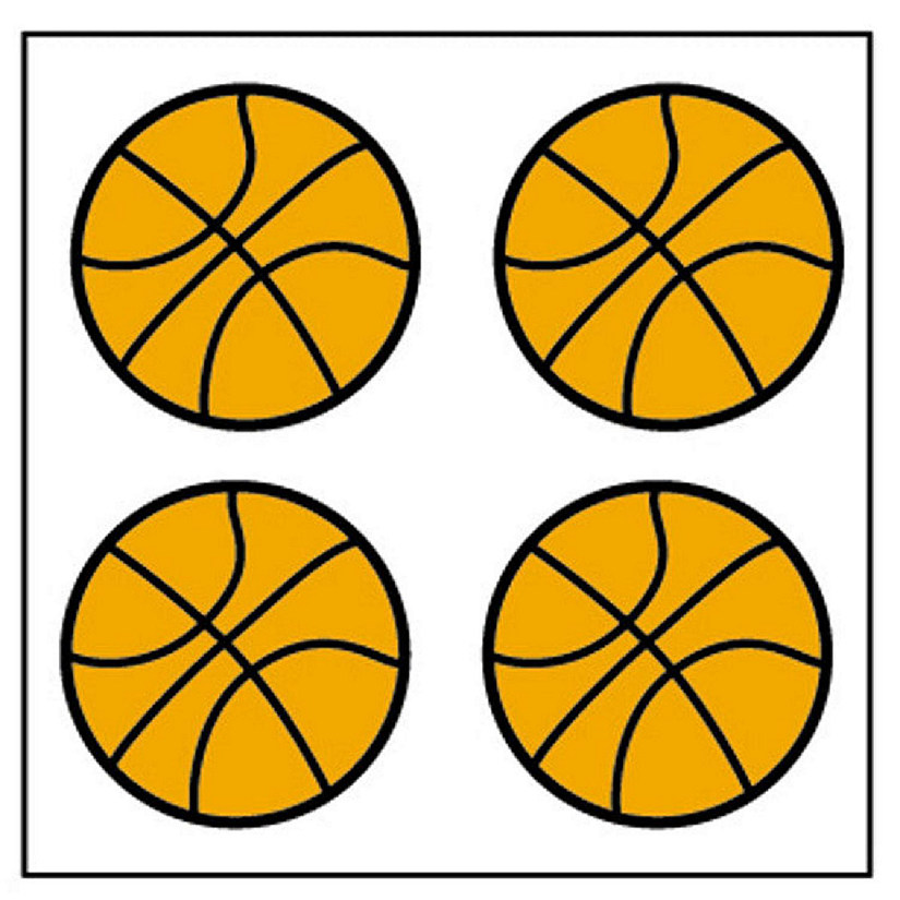 Creative Shapes Etc. - Incentive Stickers - Basketball Image