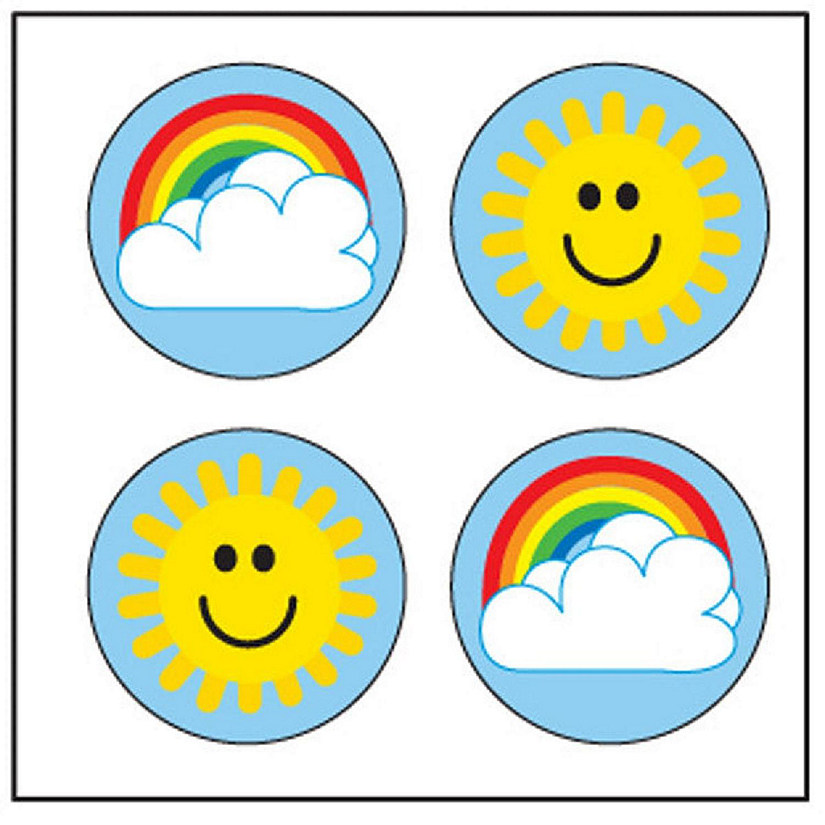 Creative Shapes Etc. - Incentive Stickers - Rainbow/sun Image
