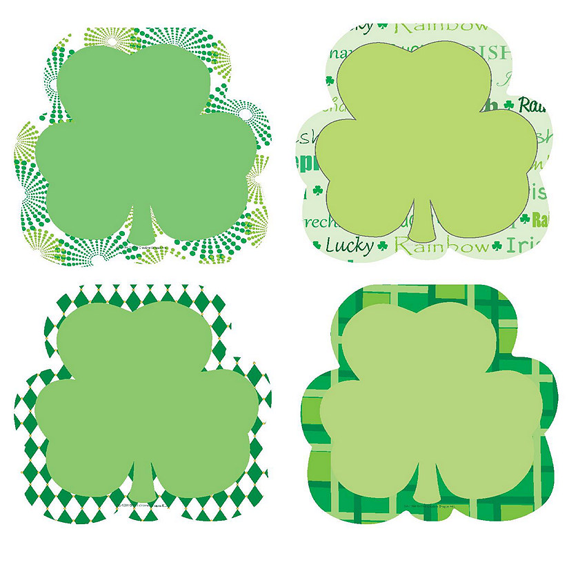 Creative Shapes Etc. - Large Accents - St. Patty's Shamrock Variety Pack Image