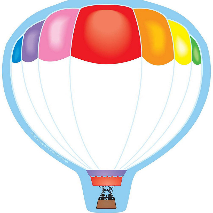 Creative Shapes Etc. - Large Notepad - Hot Air Balloon Image