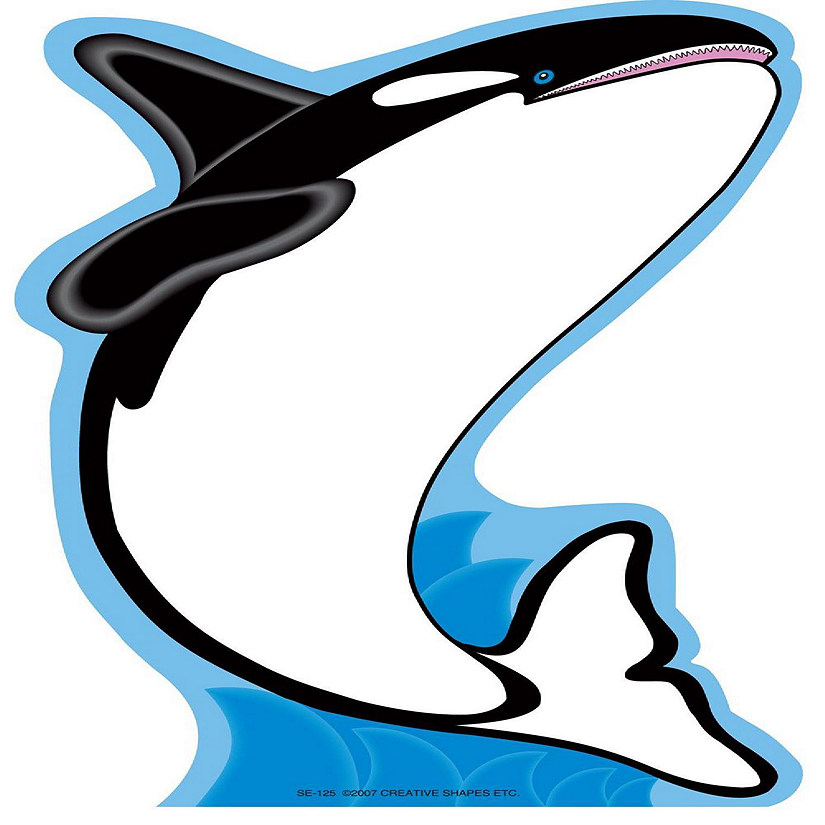 Creative Shapes Etc. - Large Notepad - Killer Whale Image