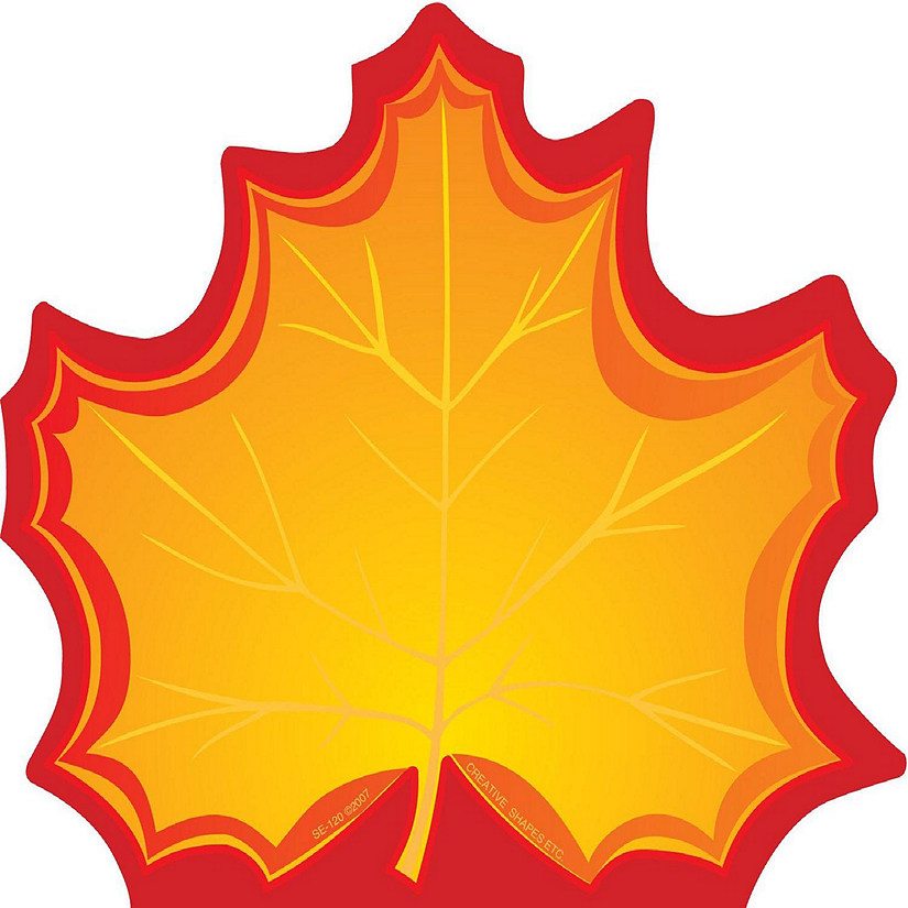 Creative Shapes Etc. - Large Notepad - Maple Leaf Image