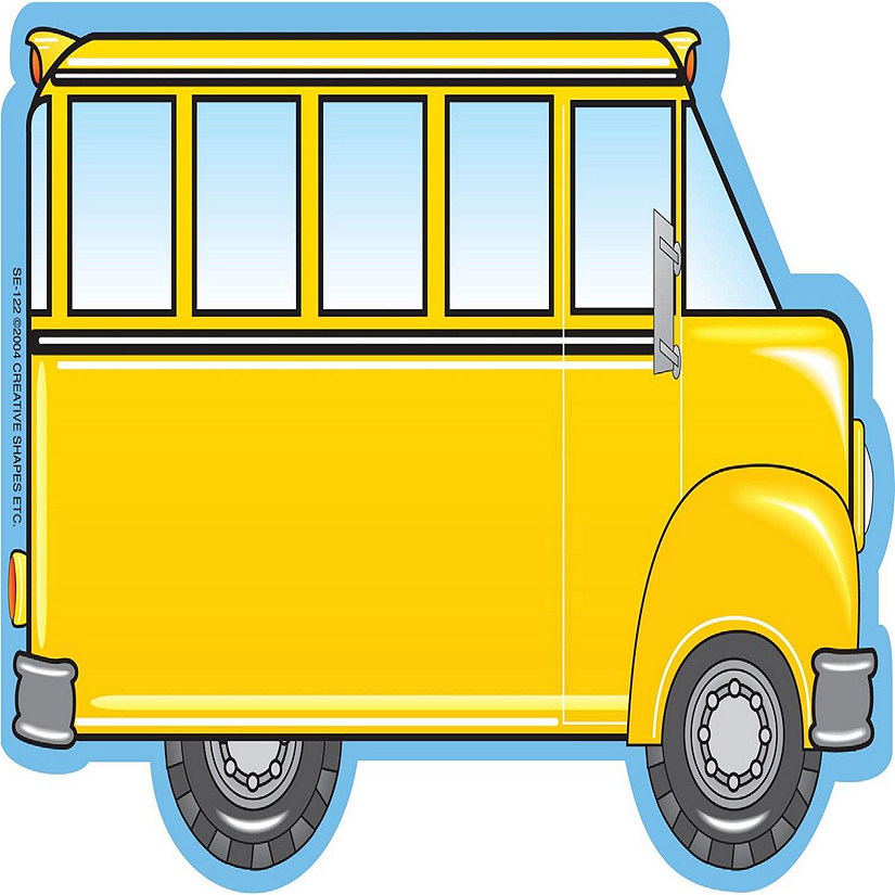 Creative Shapes Etc. - Large Notepad - School Bus Image