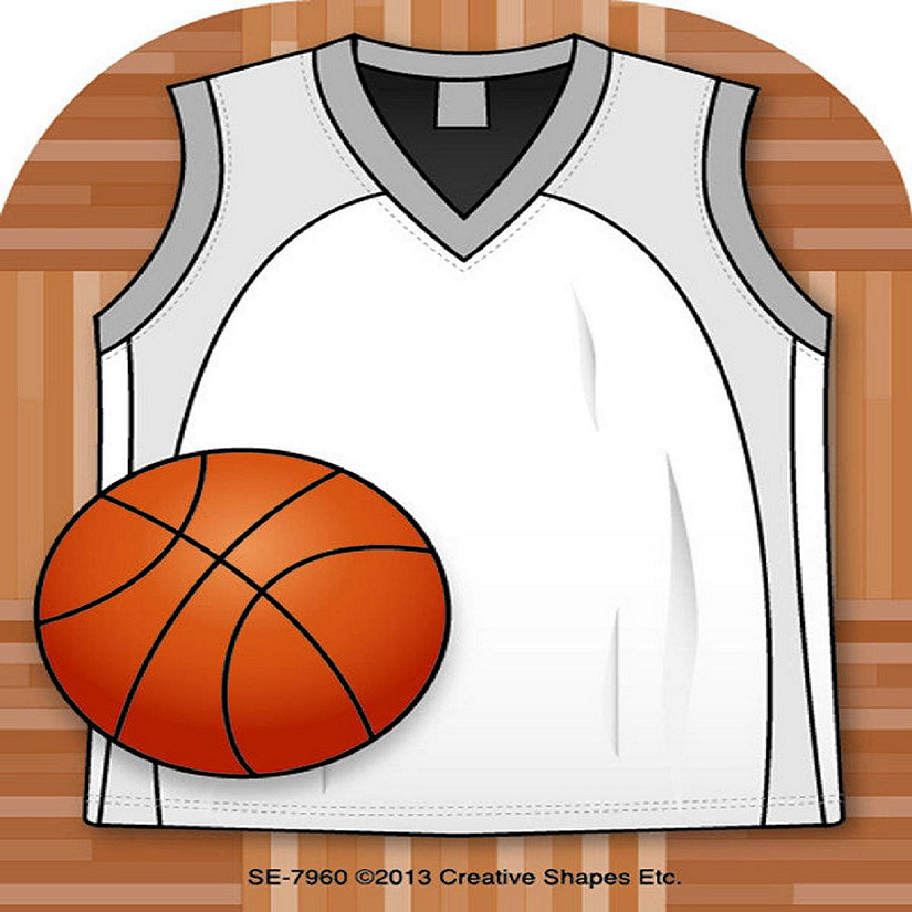 Creative Shapes Etc. - Mini Notepad - Basketball Jersey Image