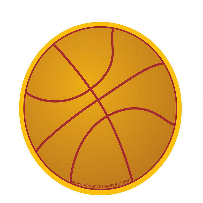 Creative Shapes Etc. - Mini Notepad - Basketball Image